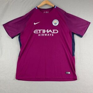 Manchester City 2017 2018 Away authentic Nike Player Version Soccer Jersey 2XL
